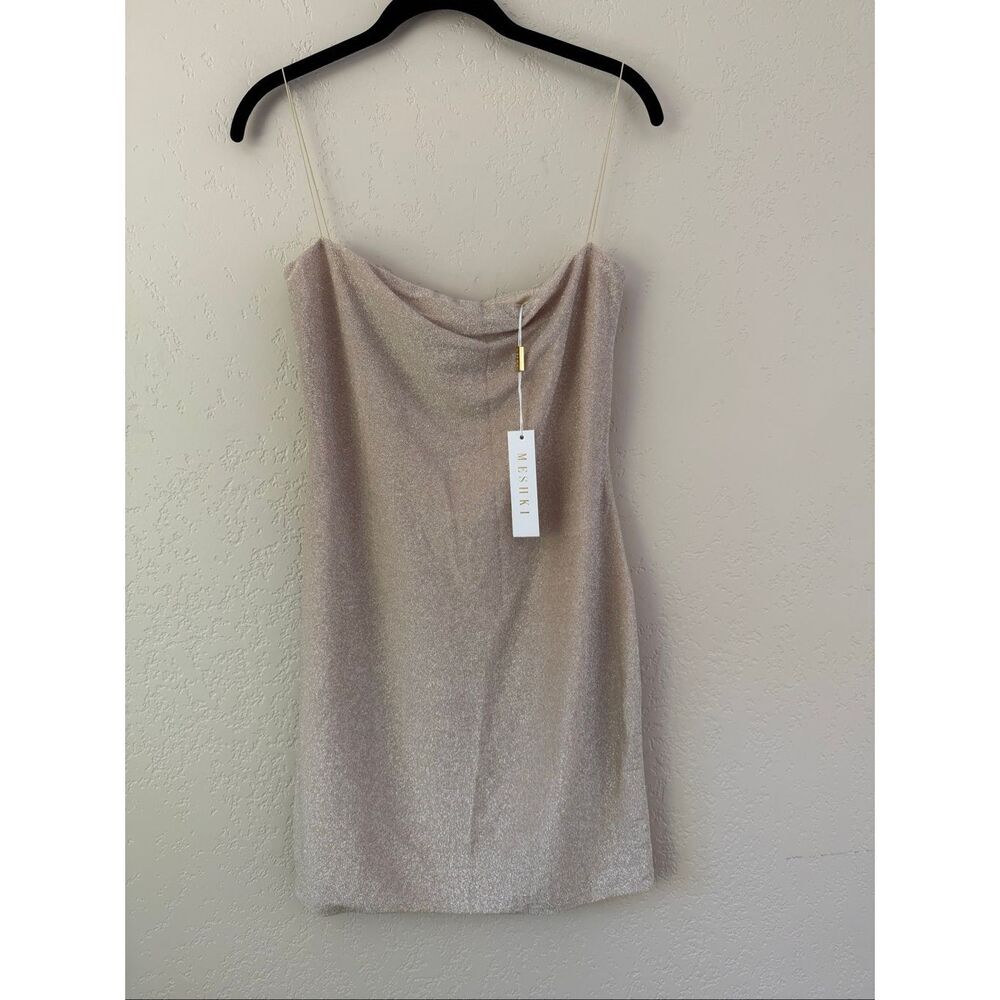 Meshki Mia Thin Strap Shimmer Mini Dress - Picture 3 of 7